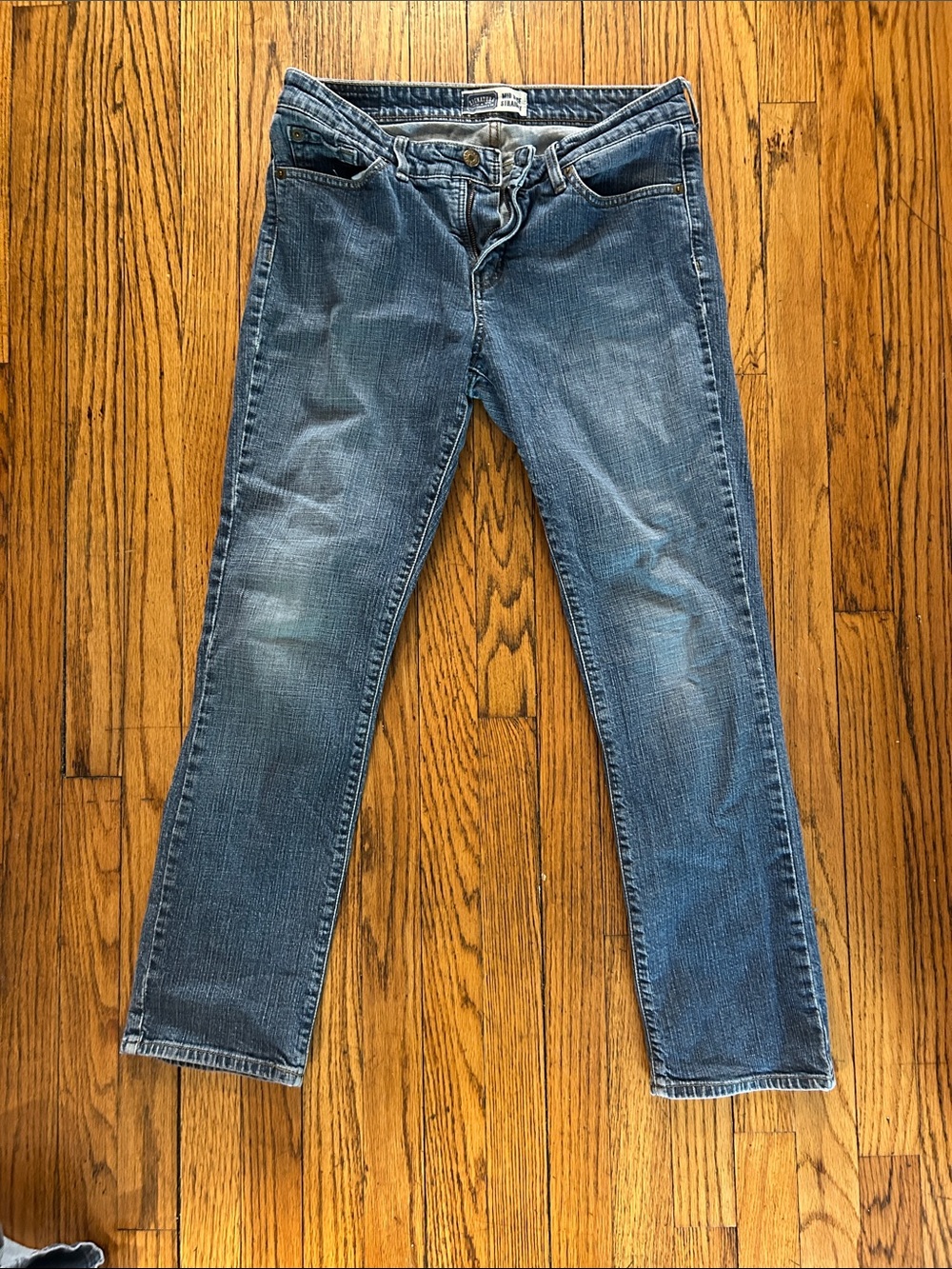 Women's Straight-Leg Jeans in Faded Blue